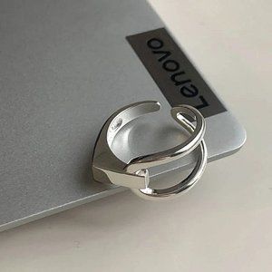 NEW Unisex 925 Sterling Silver Adjustable Band Ring